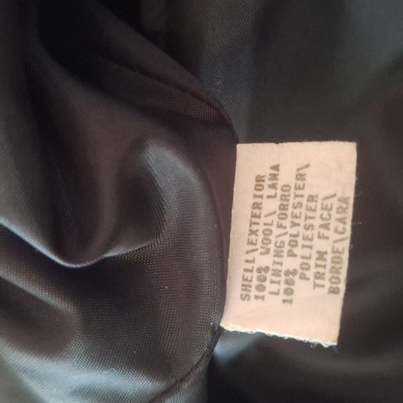 Alanni by Donny Brook (Made in Russia) Black 100% Wool Coat Size 6 - Picture 8 of 8